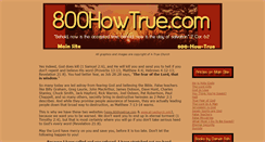 Desktop Screenshot of 800howtrue.com